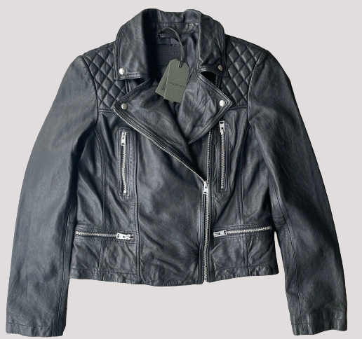 All Saints Cargo Leather Biker Jacket Color Jackets