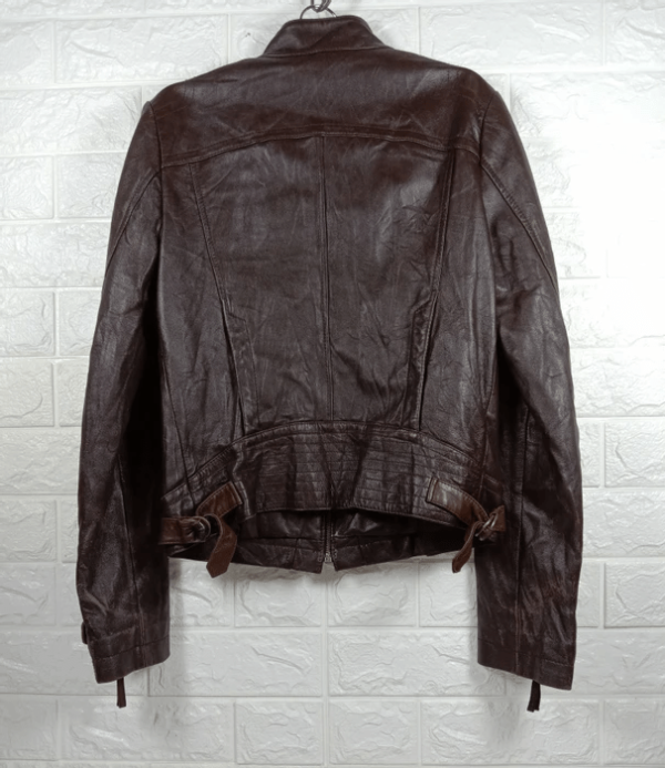 Mens 1st Avenue Korean Style Leather Jacket - Image 3