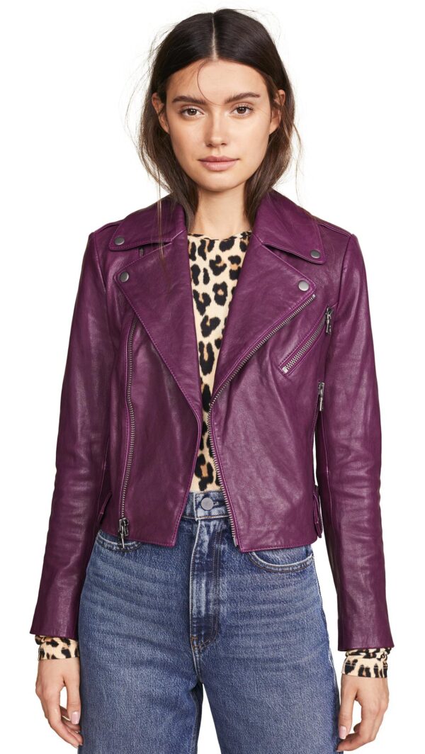 Alice & Olivia Cody Leather Jacket