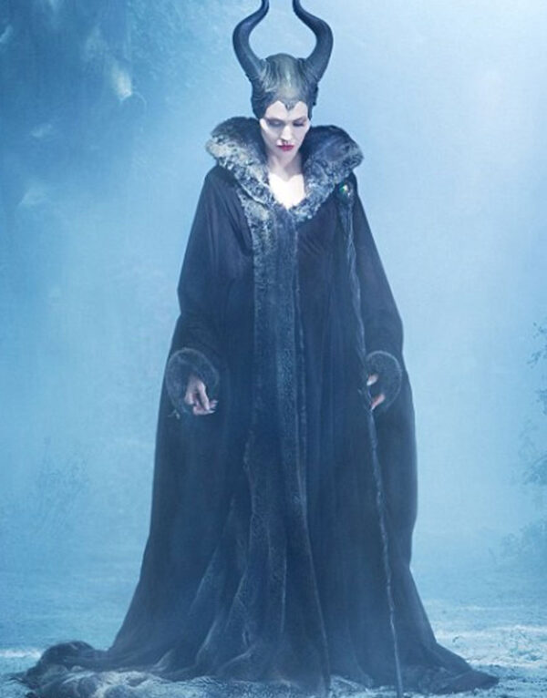 Angelina Julie Maleficent Long Woolen Coat - Image 3