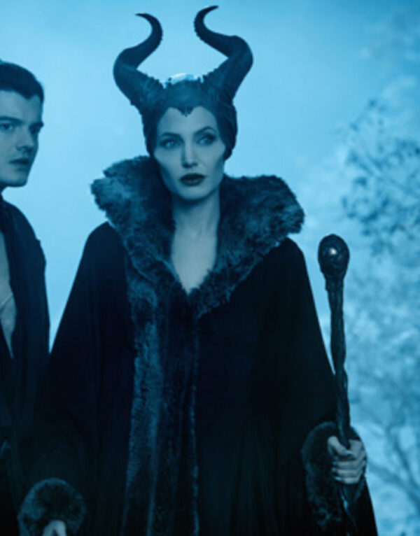 Angelina Julie Maleficent Long Woolen Coat