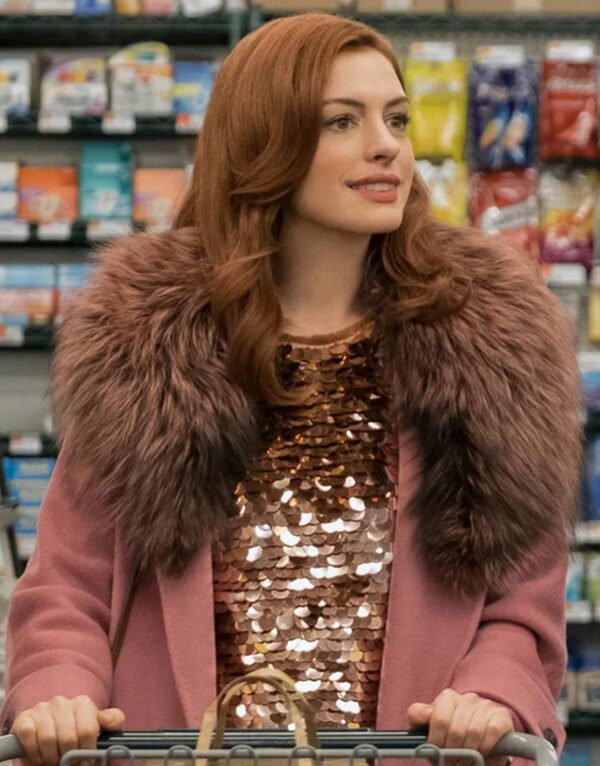 Anne Hathaway Modern Love Wool Blend Long Coat - Image 2