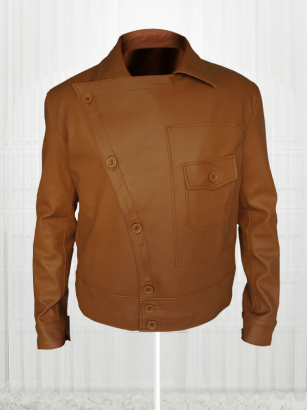 Aviator Leonardo Dicaprio Howard Hughes Brown Leather Jacket