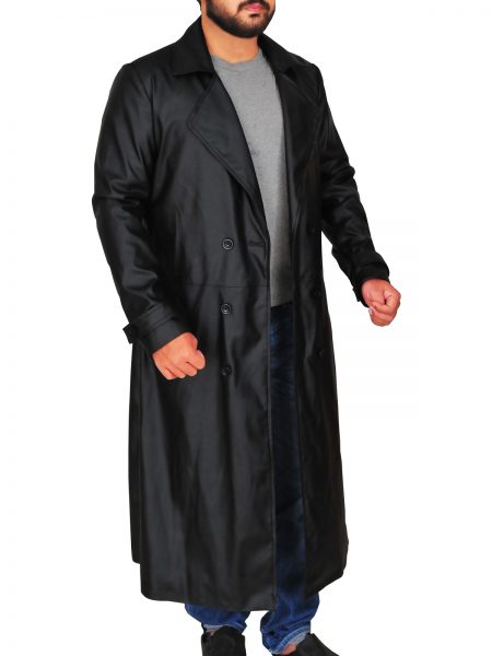 Balthazar Blake Sorcerer’s Apprentice Trench Long Leather Coat - Color ...