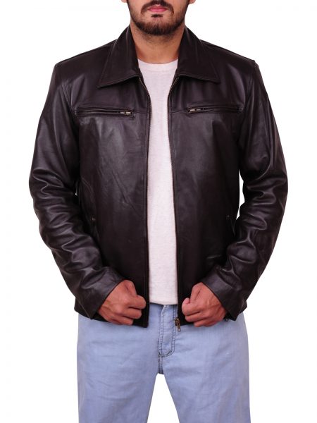 Barack Obama Brown Real Leather Jacket - Color Jackets