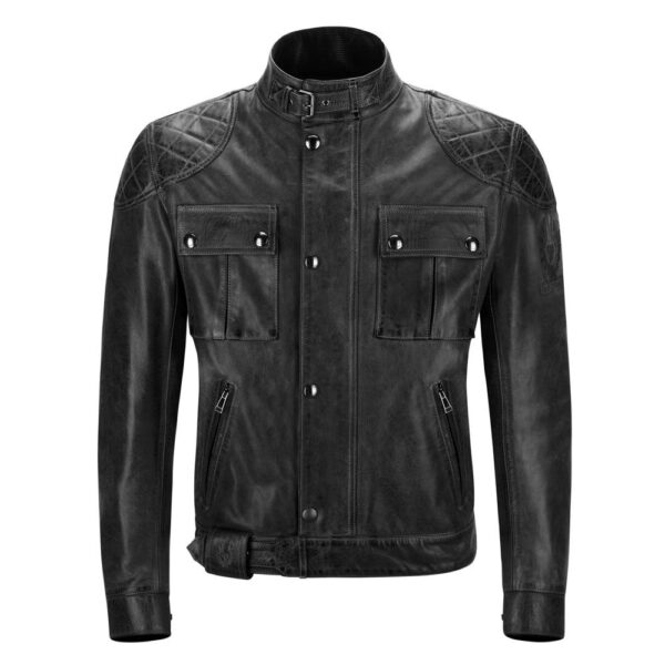 Belstaff Brooklands Black Leather Jacket