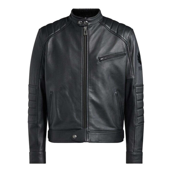 Belstaff Riser Black Leather Jacket