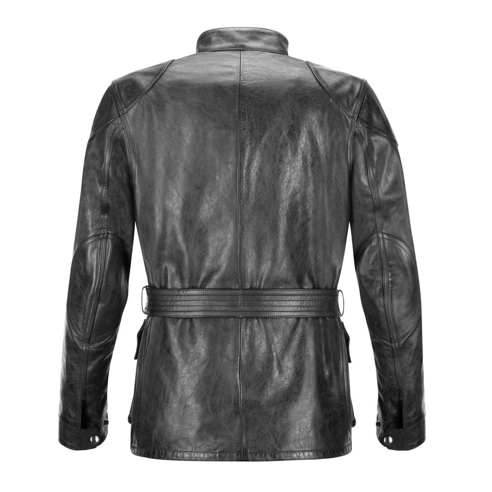 Belstaff Trialmaster Pro Black Leather Jacket - Color Jackets