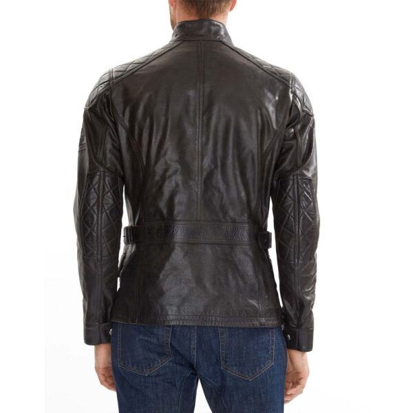 Belstaff Turner Antique Black Leather Jacket - Image 2