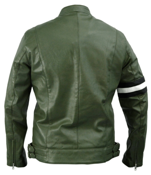 Ben 10 Dirk Gently Holistic Green Leather Jacket - Image 4