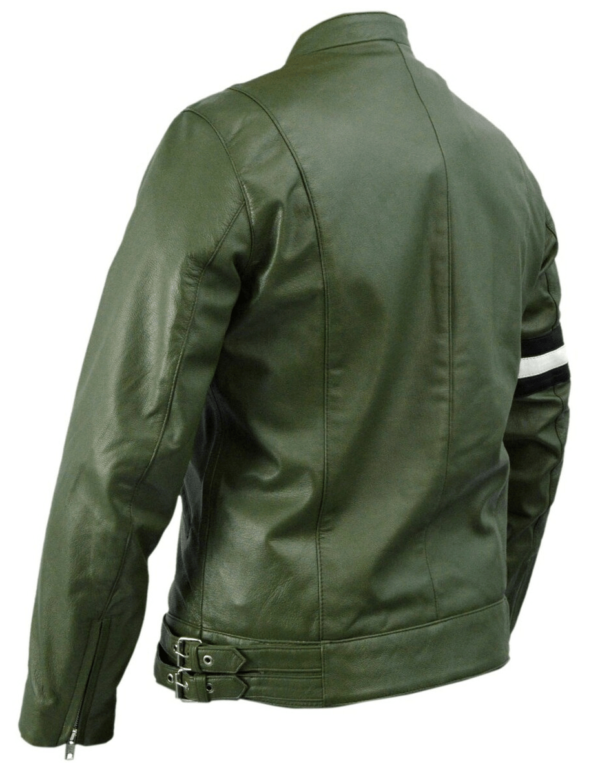 Ben 10 Dirk Gently Holistic Green Leather Jacket - Image 3