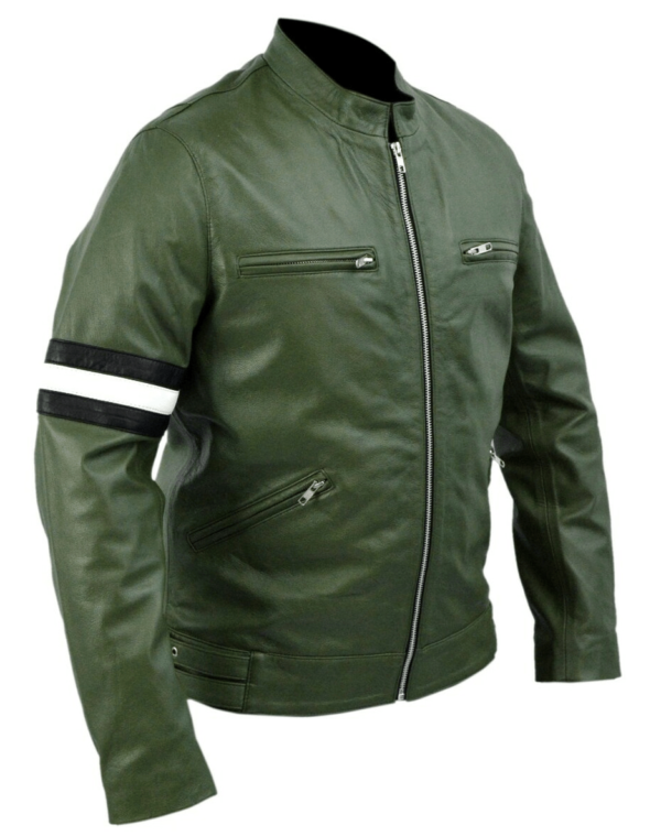 Ben 10 Dirk Gently Holistic Green Leather Jacket - Image 2