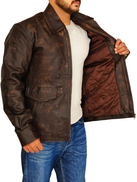 Big Nick O’Brien den of thieves Brown Leather Jacket - Color Jackets