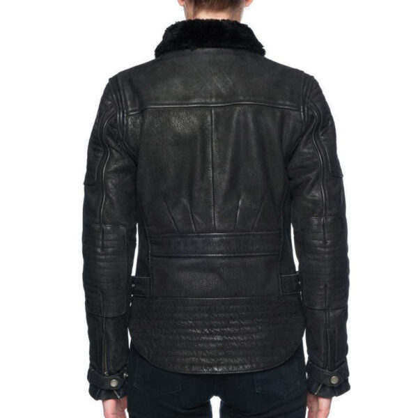 Black Arrow Night Hawk Black Leather Jacket - Image 2