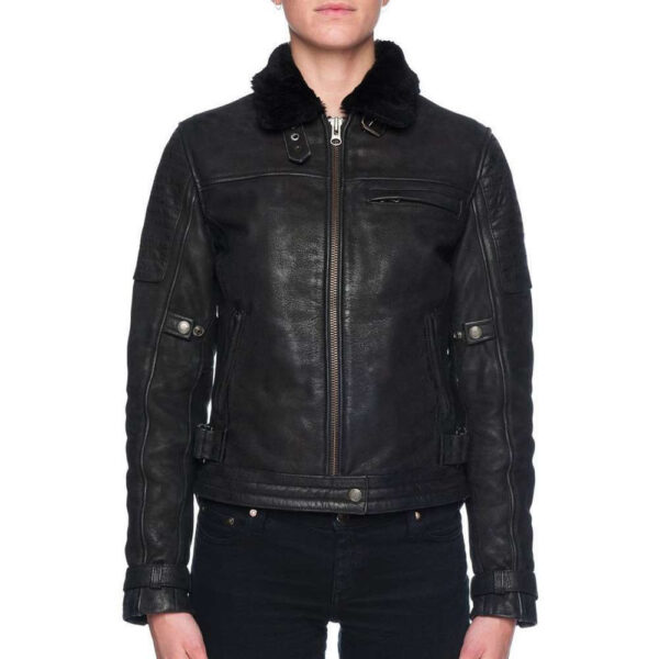 Black Arrow Night Hawk Black Leather Jacket