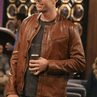 Zack Johnson Tv Series The Big Bang Theory Brian Thomas Leather Jacket