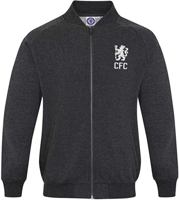 Chelsea Football Club Official Soccer Mens Retro Varsity Baseball Jacket