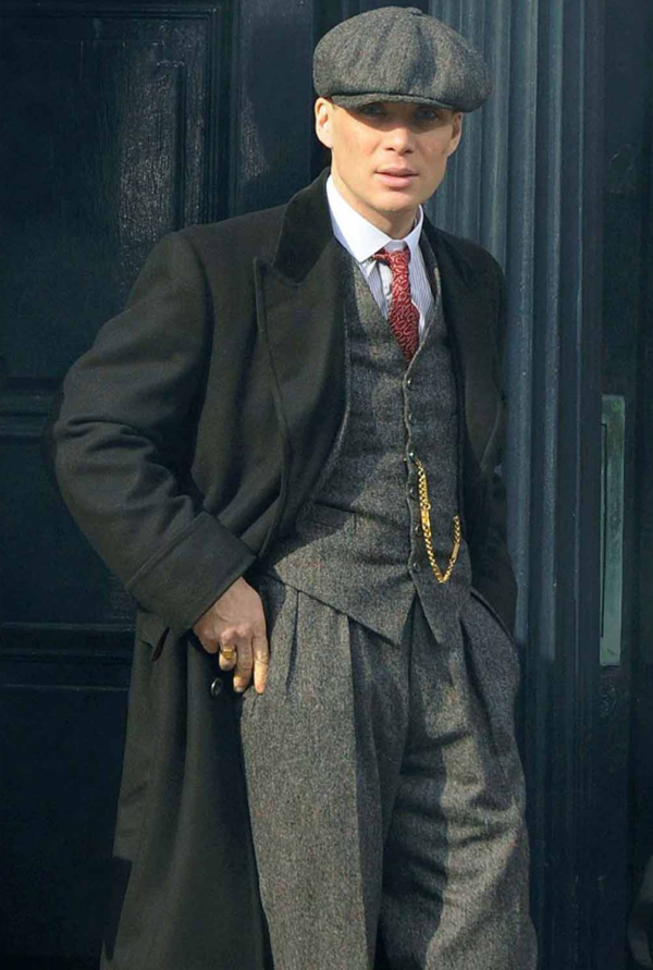 Cillian Murphy Peaky Blinders Thomas Shelby Black Wool Coat - Image 2