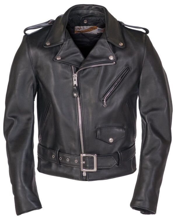 Classic Perfecto Steerhide Motorcycle Jacket - Image 6