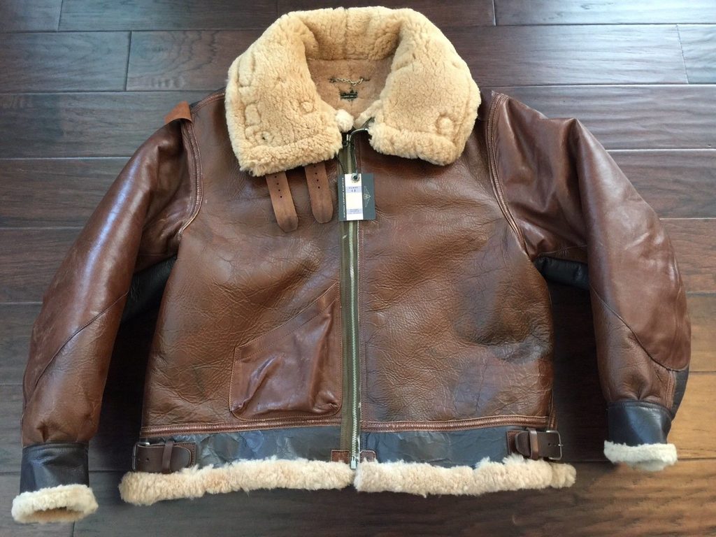 Eastman Shearling Type B-3 Perry Brown Leather Jacket - Color Jackets