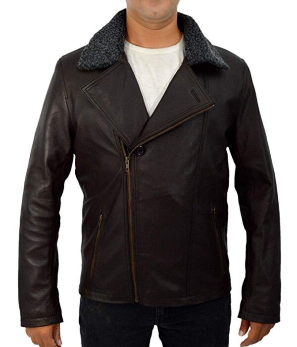 F&H Men's Genuine Leather The Boy Next Door Jacket - Image 7