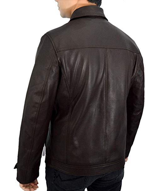 F&H Men's Leather The Rock Dwayne Johnson Jacket - Color Jackets