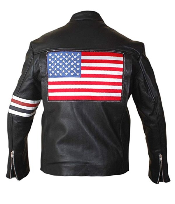 F&H Men's US Flag Easy Rider Peter Fonda Jacket - Image 2