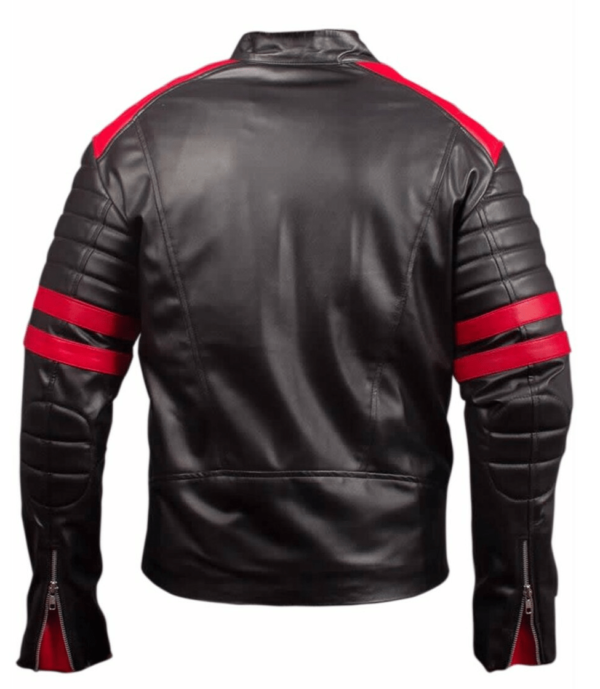 Mens Fight Club Hybrid Mayhem Leather Jacket - Image 3