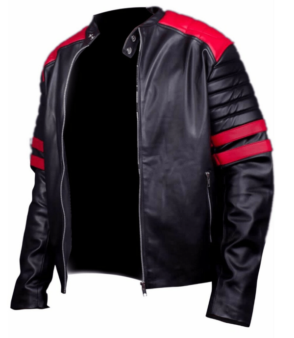 Mens Fight Club Hybrid Mayhem Leather Jacket - Image 2