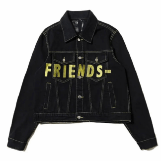 Mens Friends VLONE Black Denim Jacket