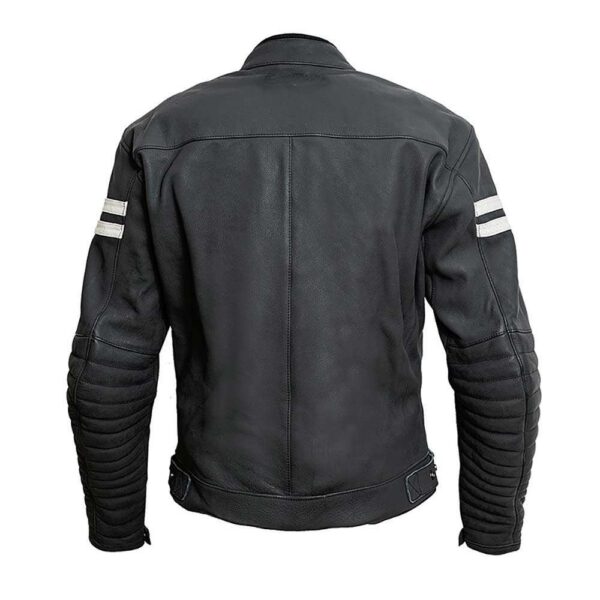 Garibaldi Moka Man Black Leather Jacket - Image 2