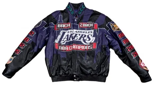 Los Angeles Lakers NBA Block leather jacket • Kybershop