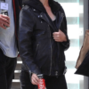 Jessica Chastain The 355 (2022) Mace Black Leather Jacket - Image 2