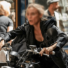 Jessica Chastain The 355 (2022) Mace Black Leather Jacket