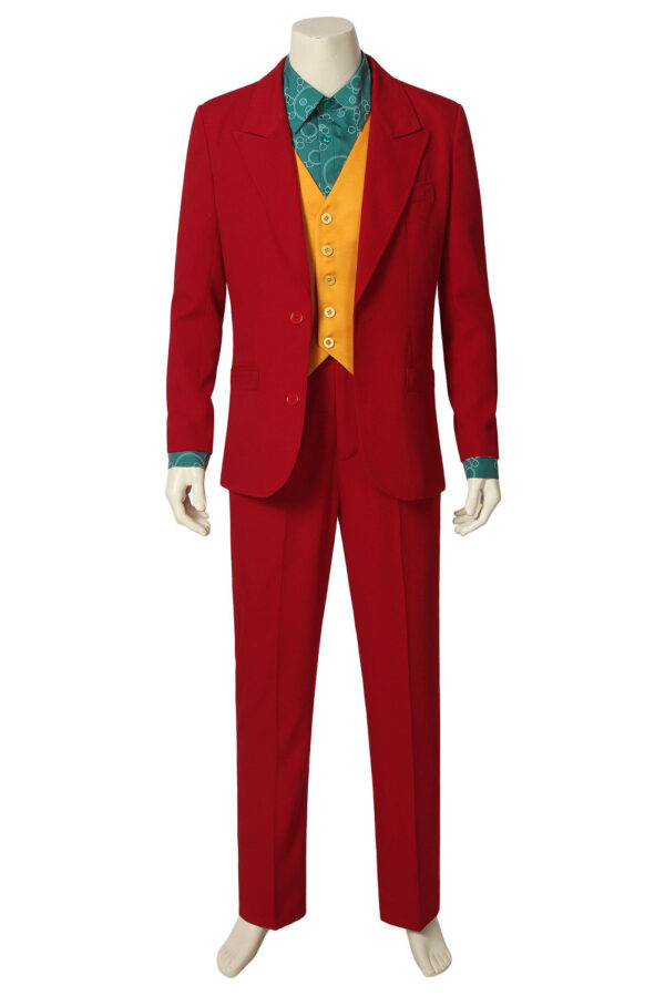 Joker 2019 Joaquin Phoenix Arthur Fleck Red&Yellow Cotton Coat