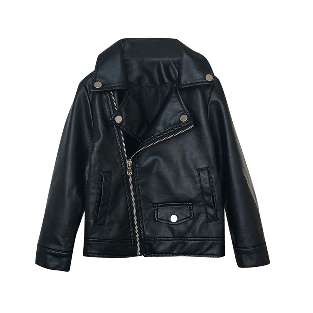 Kids Leather Jacket For Toddler - Color Jackets