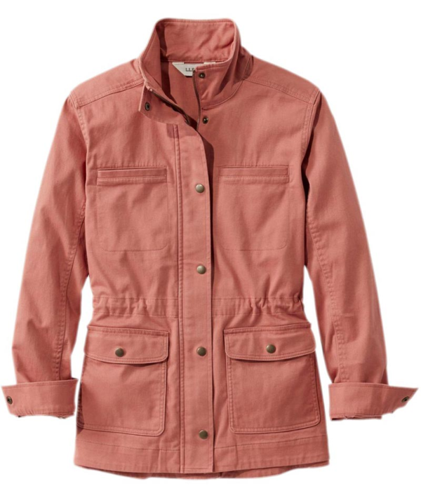 Women Pink Utility Light Cotton Jacket