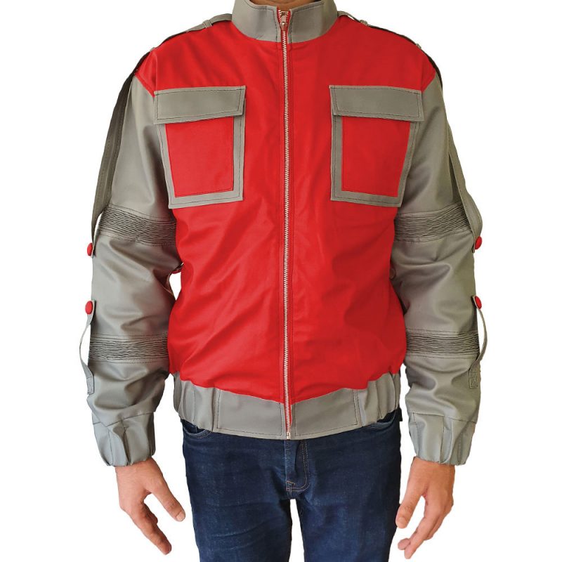 Marty Mcfly Jean Leather Jacket Back To The Future 2 - Color Jackets