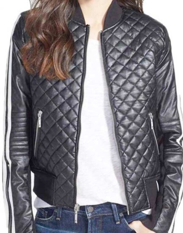 Pretty Little Liars Emily Fields Blue Leather Jacket