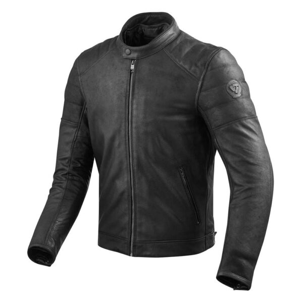 Rev'it Stewart Black Leather Jacket