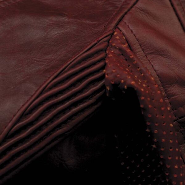 Roland Sands Design Maven Ladies Oxblood Leather Jacket - Image 3