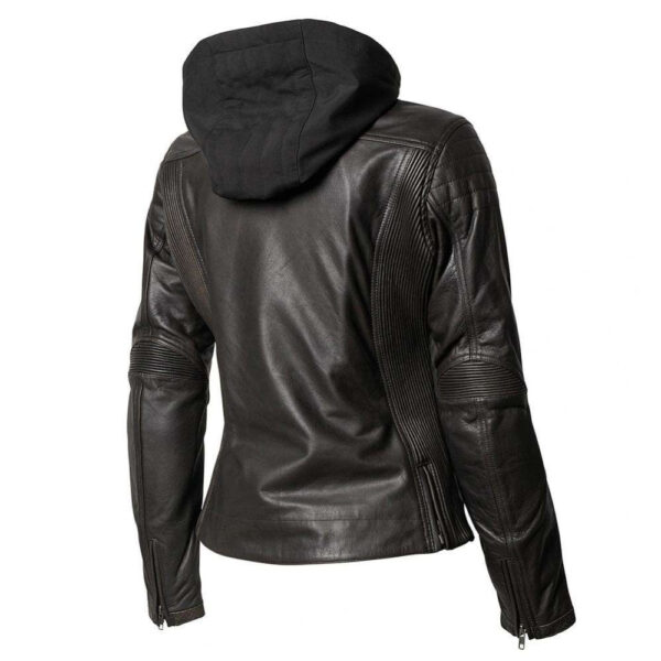 Roland Sands Design Mia Ladies Black Leather Jacket - Image 2