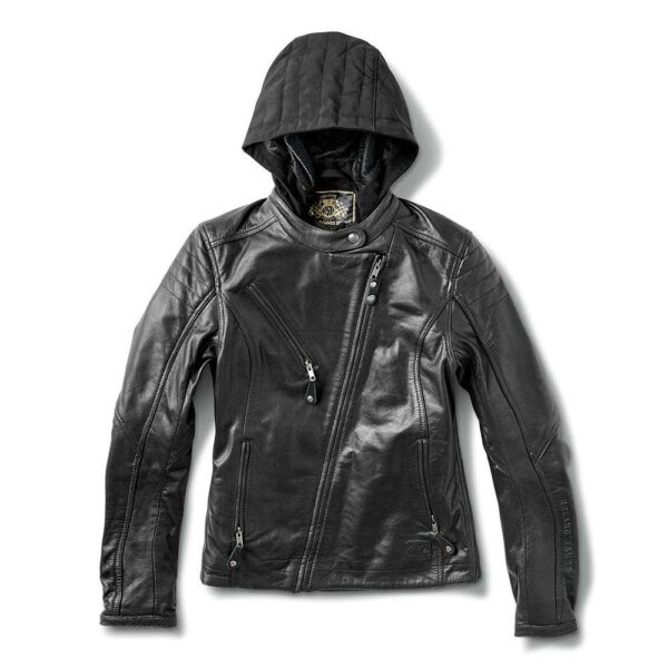 Roland Sands Design Mia Ladies Black Leather Jacket - Image 3