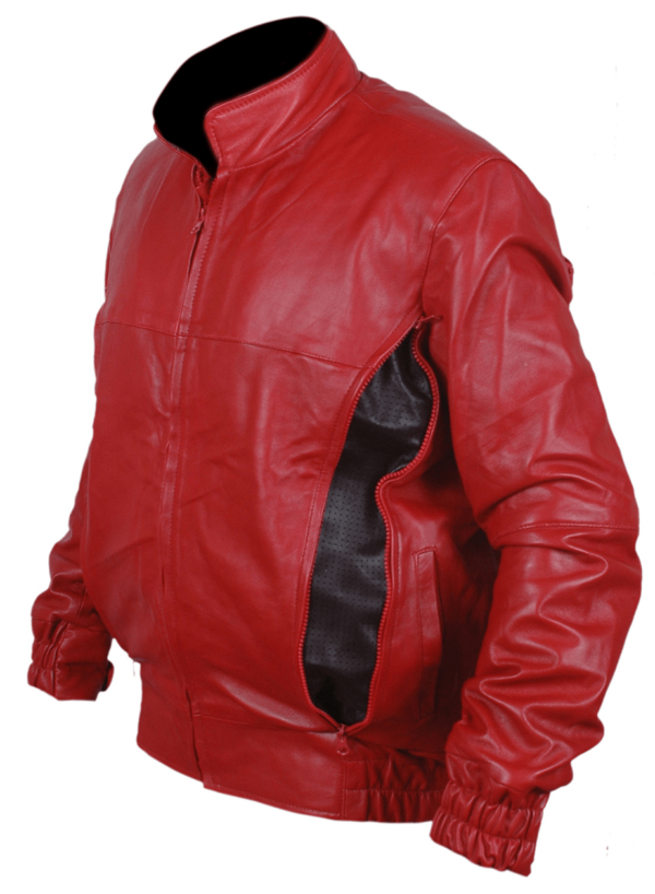 Ryan Gosling Pines Red Leather Jacket - Image 2