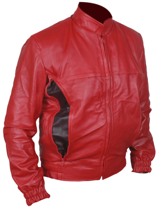 Ryan Gosling Pines Red Leather Jacket - Image 3