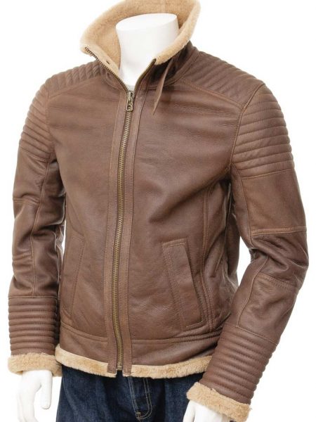 Shearling Brown Sheepskin Leather Jacket