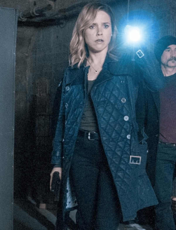 Sophia Bush TV Series Chicago P.D. Blue Leather Coat