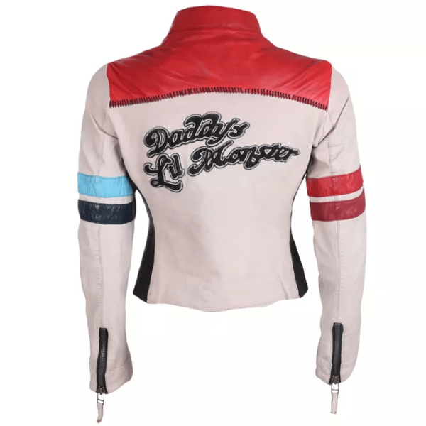 Women's Suicide Squad Daddy's Lil Monster Leather Jacket - Image 4