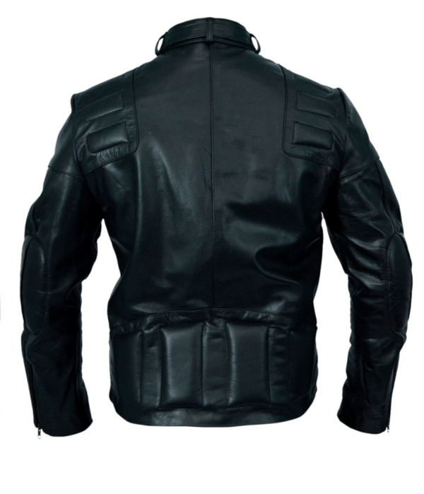 Sylvester Stallone Rocky 3 Black Biker Leather Jacket - Image 5