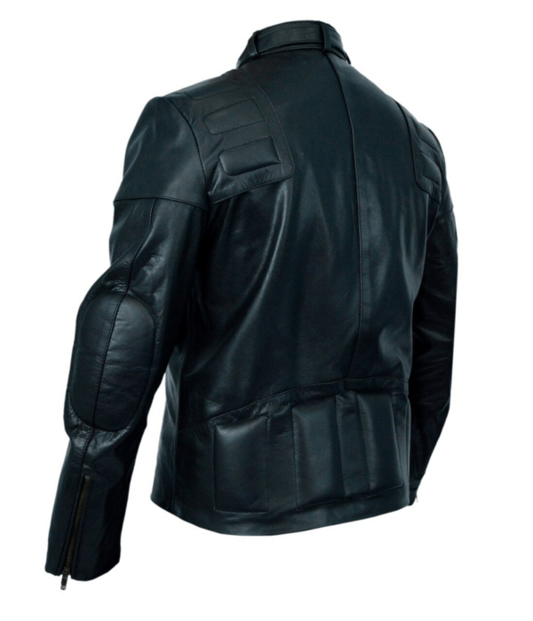 Sylvester Stallone Rocky 3 Black Biker Leather Jacket - Image 4